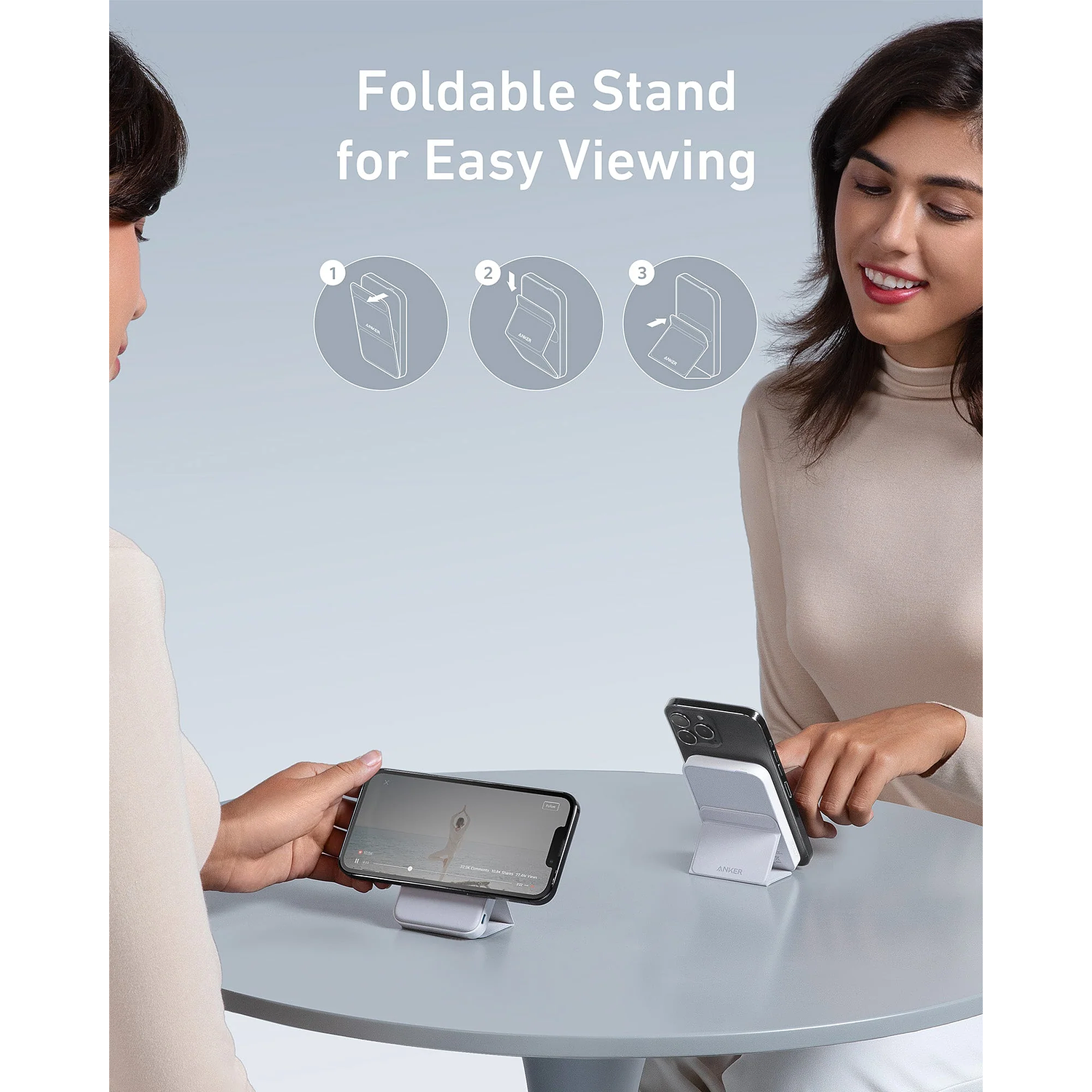 Anker 622, Power Bank, Magnetic Battery (MagGo), MagSafe, 5000mAh, Color Blanco 4