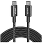 Anker 322, Cable Trenzado, Power Line, USB-C a USB-C, 1 m, 60 W, Color Negro - Miniatura 1