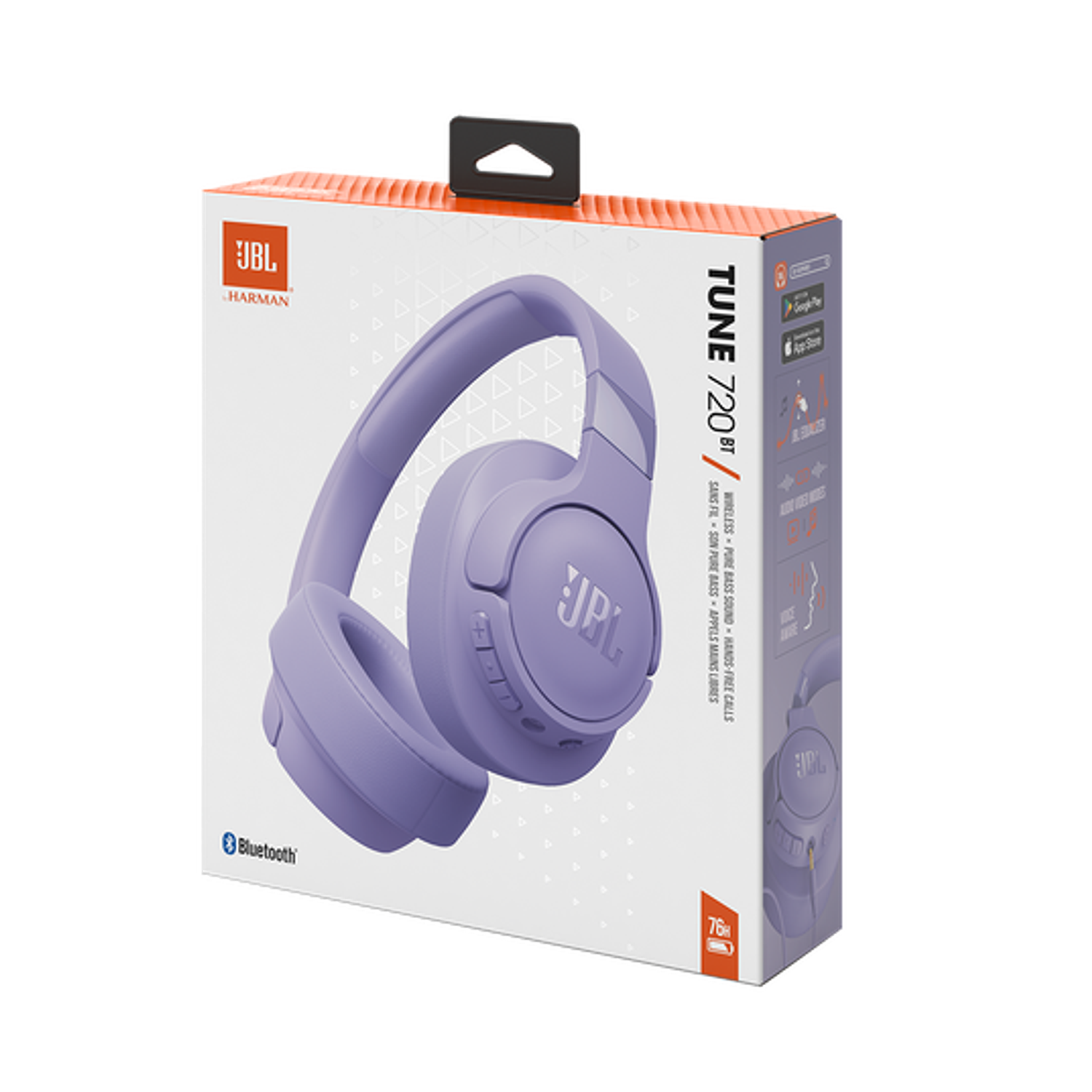 JBL Tune 720BT Audifonos Inalámbricos Over-Ear, Bluetooth 5.3, Púrpura 9
