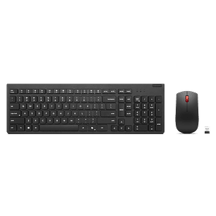 Lenovo Essential Gen2, Kit Teclado y Mouse inalámbricos, Español LA, Negro