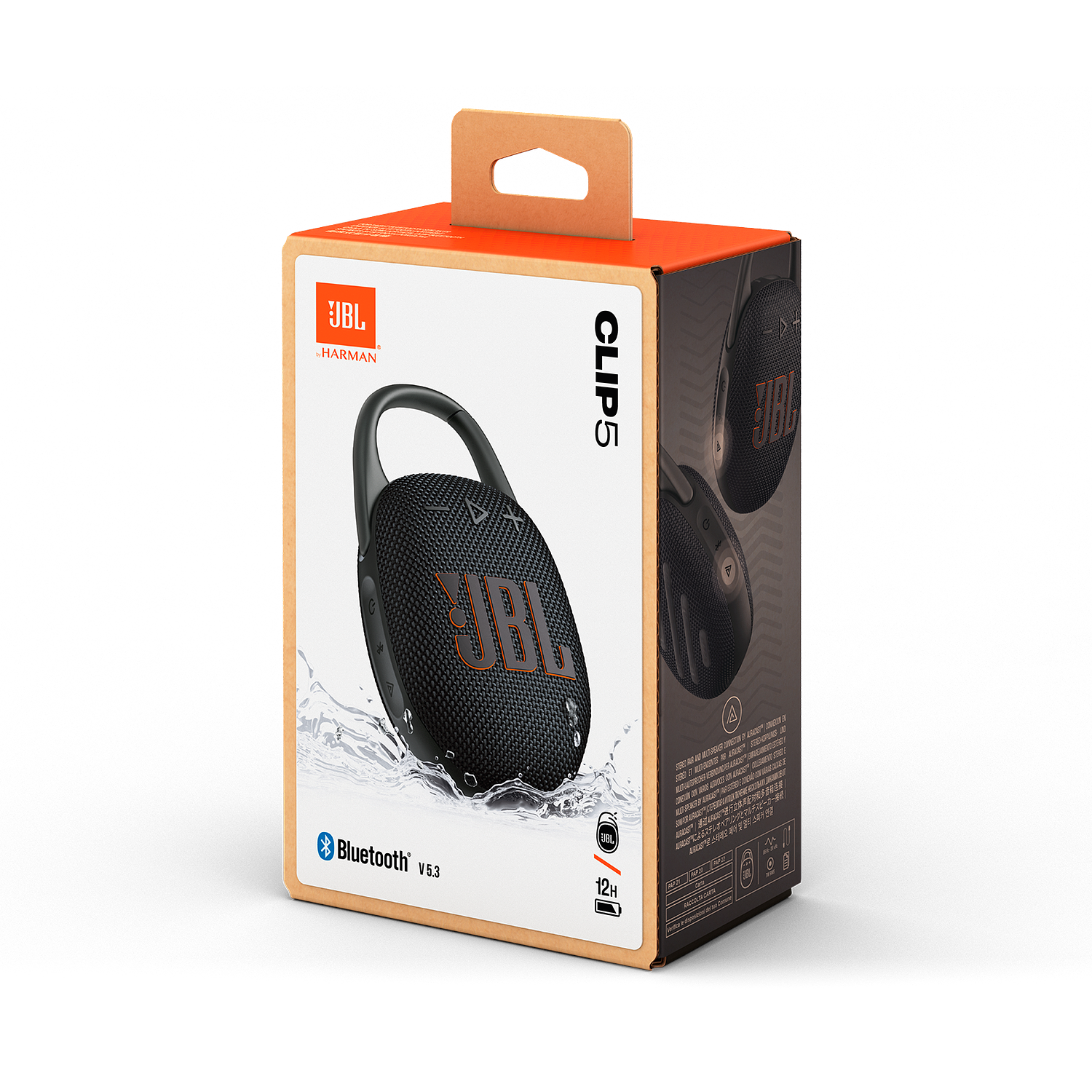 JBL Clip 5 Parlante Bluetooth Portátil Inalámbrico, 7W, Resistente al Agua y al Polvo, Negro 10