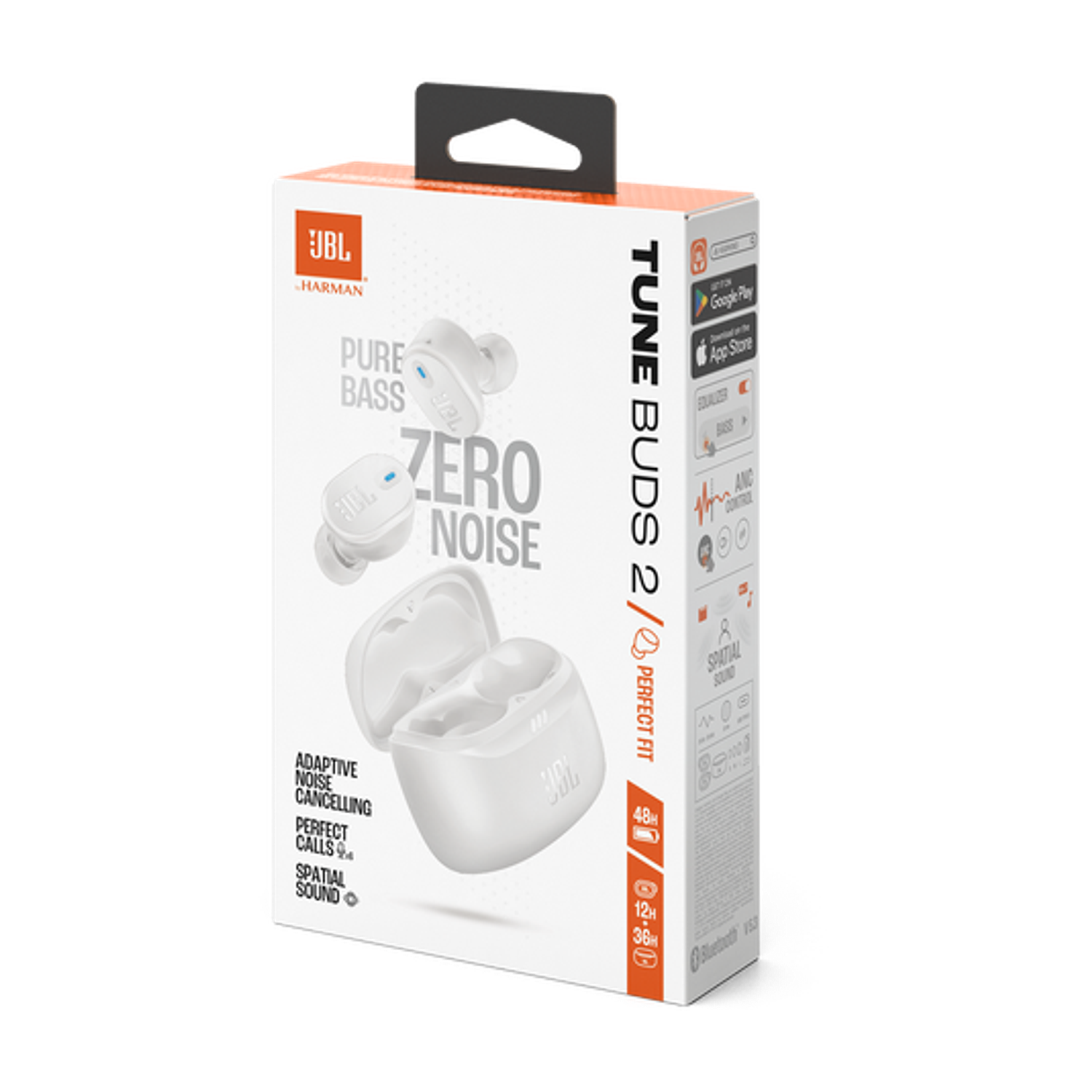 JBL Tune Buds 2 Audifonos Inalámbricos True Wireless, Pure Bass, ANC, Blanco 11