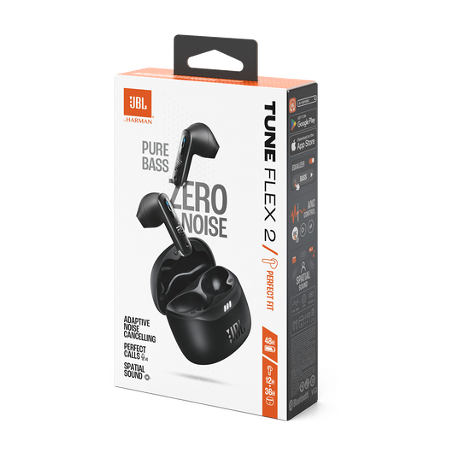 JBL Tune Flex 2 Audifonos In-Ear Inalámbricos True Wireless, Pure Bass, Sonido Spatial, ANC, Negro 11