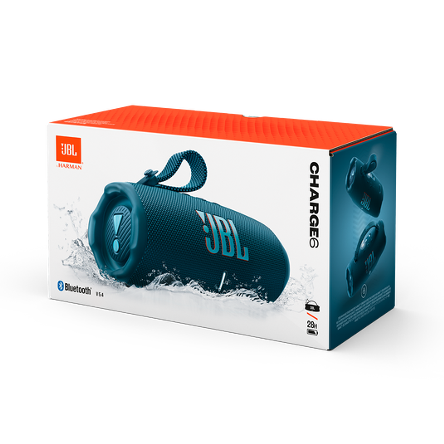 JBL Charge 6 Parlante Bluetooth Portátil 28h Reproducción, IP68, PartyBoost, AI Sound Boost, Azul 11