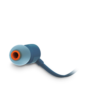 JBL TUNE110 Audifonos In-ear Cableados, Micrófono Integrado, Pure Bass, Llamadas Manos Libres, Azul