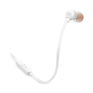JBL TUNE110 Audifonos In-ear Cableados, Micrófono Integrado, Pure Bass, Llamadas Manos Libres, Blanco