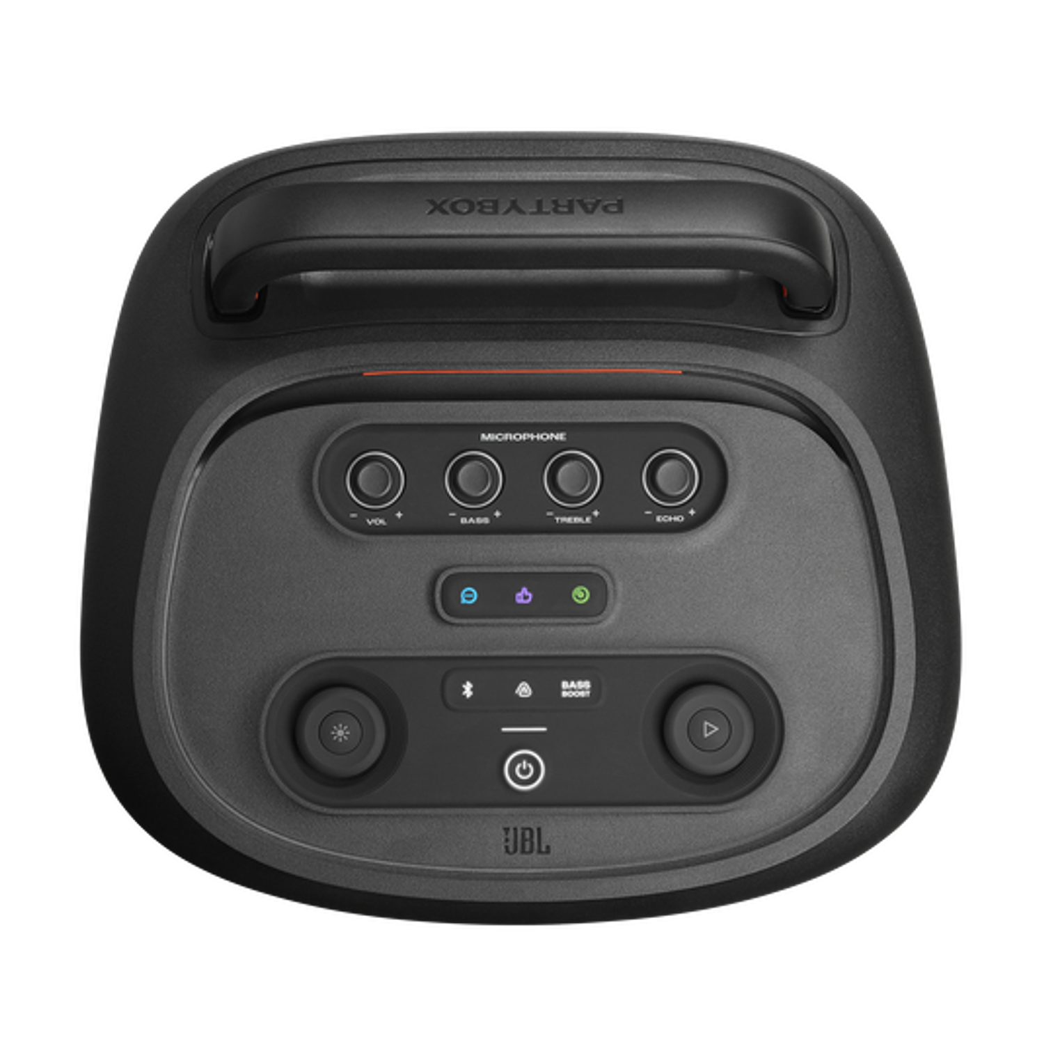 JBL PartyBox 520 Parlante Portátil, 400W, AI Sound Boost, Bluetooth 5.4, Show de Luces, 15h Reproducción, Negro 9