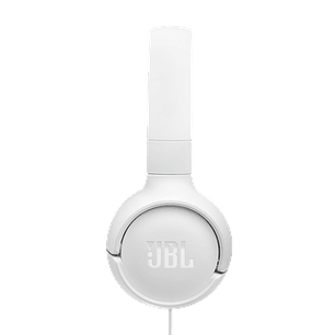 JBL Tune 520C Audifonos On-Ear, USB-C, Hi-Res, Plegables, Micrófono, Pure Bass, Blanco