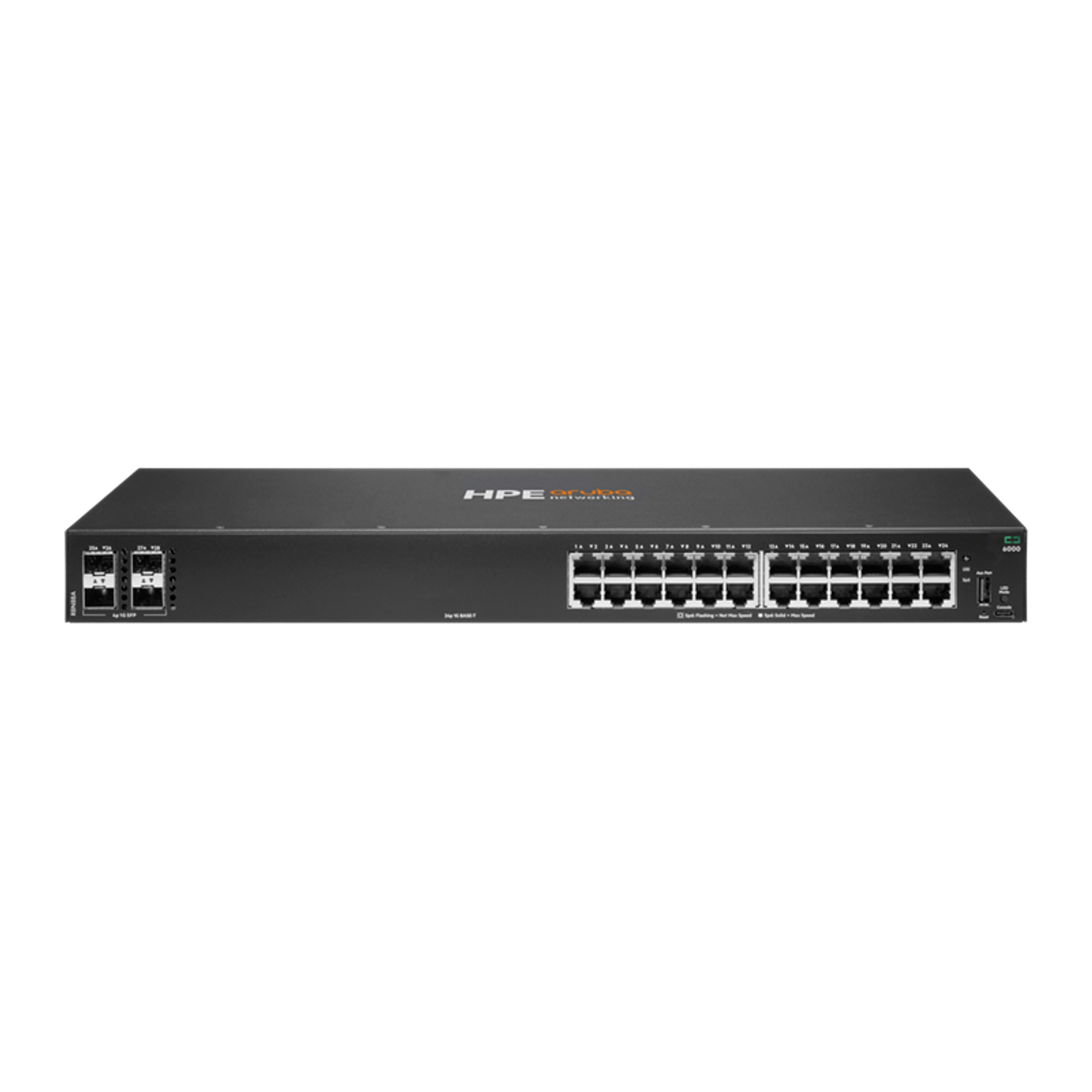 HPE Aruba 6000 24G 4SFP Switch L2 Gestionado, 24 Puertos Gigabit + 4 SFP, Montaje en Rack, CA 100-240V 1