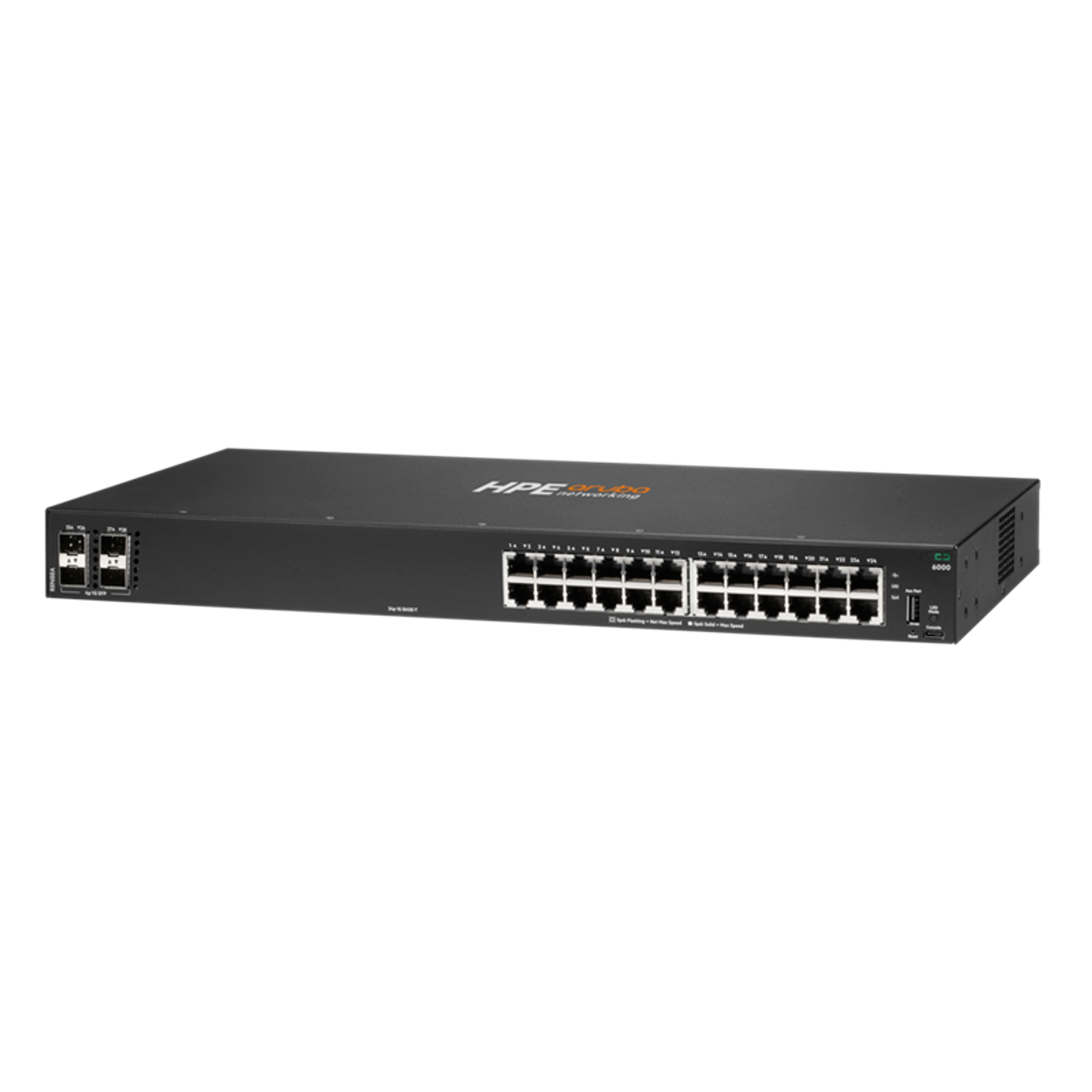 HPE Aruba 6000 24G 4SFP Switch L2 Gestionado, 24 Puertos Gigabit + 4 SFP, Montaje en Rack, CA 100-240V 2
