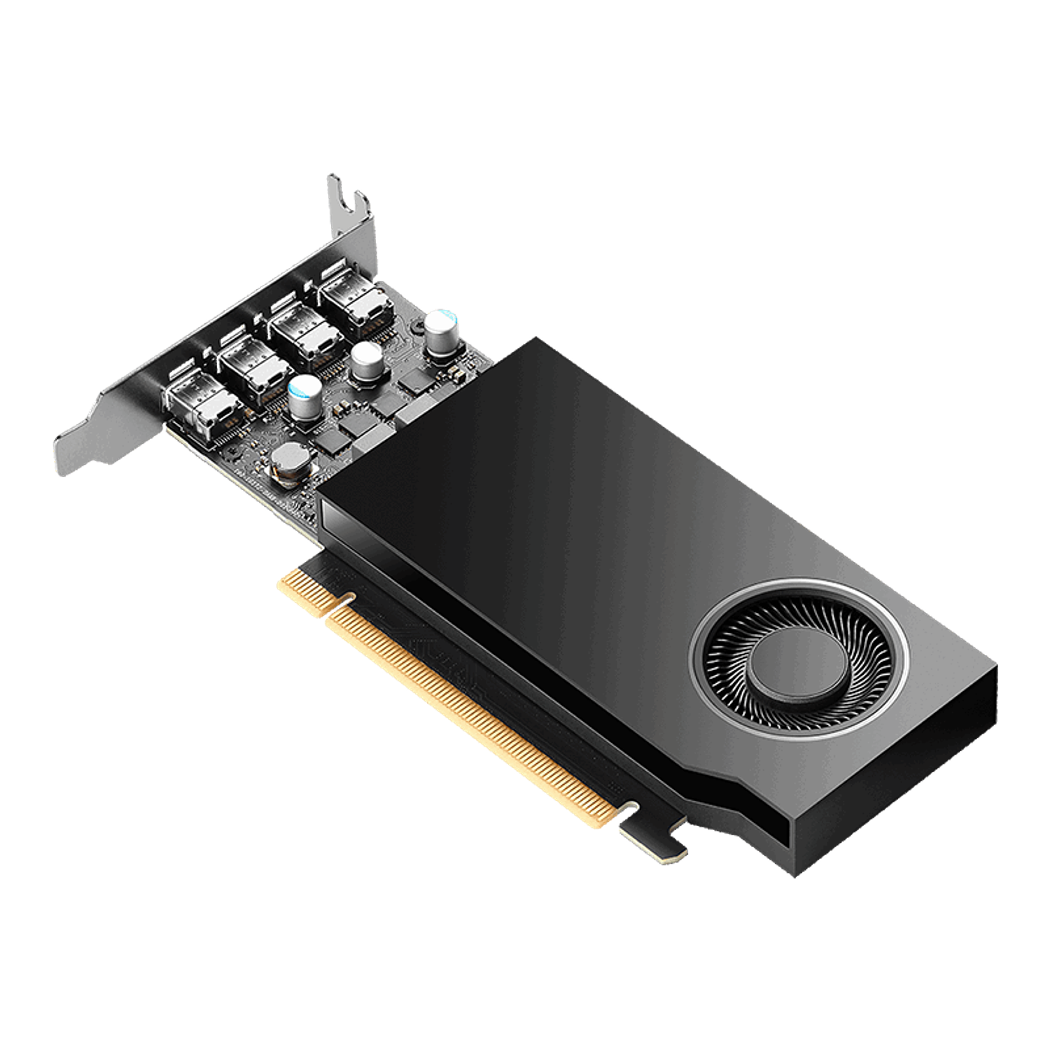 PNY NVIDIA RTX A1000 Tarjeta Gráfica Profesional de Perfil Bajo 8 GB GDDR6, 2304 CUDA Cores, 4× mDP 7