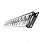 Nexxt NAW-PNEL6A24 Patch Panel Cat.6A, Blindado, 24 Puertos, Modular, para Rack 19