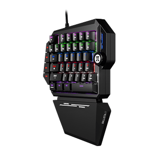 Primus Gaming PKS-040E Teclado Mecánico para una Mano, 35 Teclas, Switches Rojos, Retroiluminado, USB, Negro
