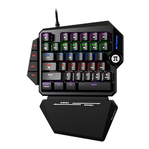 Primus Gaming PKS-040E Teclado Mecánico para una Mano, 35 Teclas, Switches Rojos, Retroiluminado, USB, Negro
