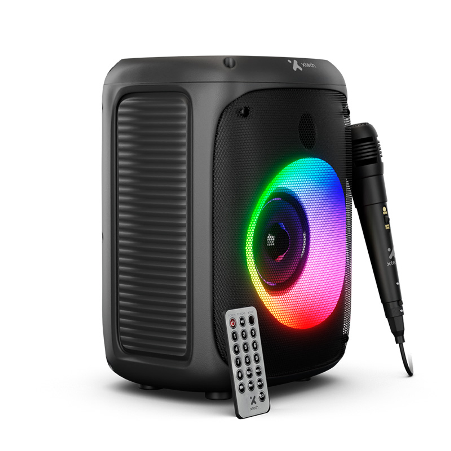 Xtech XTS-661 Parlante Portátil Inalámbrico Negro, 10W RMS, LED, Micrófono, Bluetooth 5.0, TWS 3
