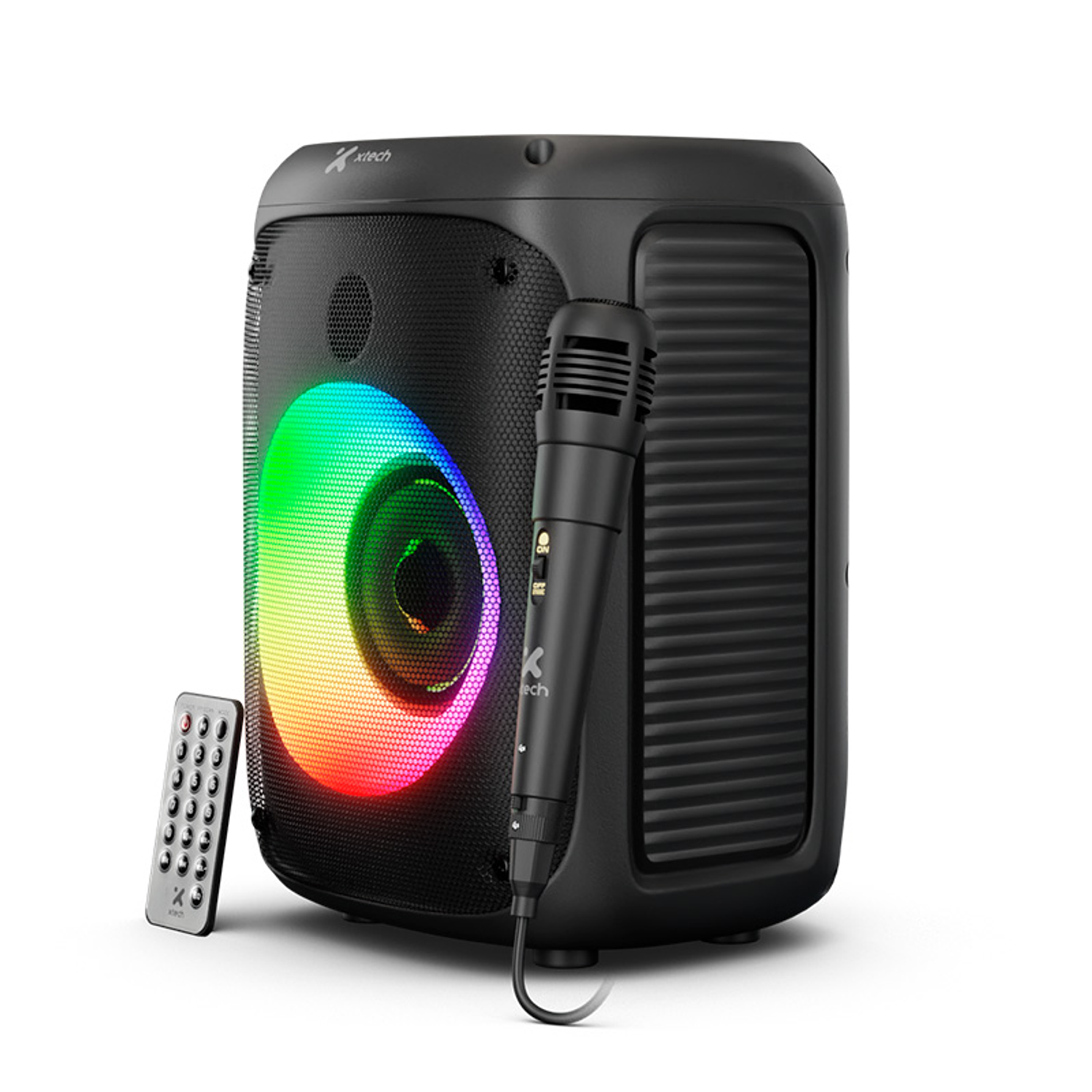 Xtech XTS-661 Parlante Portátil Inalámbrico Negro, 10W RMS, LED, Micrófono, Bluetooth 5.0, TWS 2