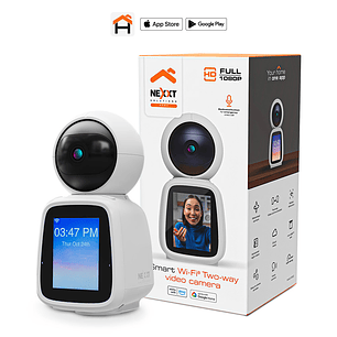 Nexxt NHC-IP20 Cámara PTZ Inteligente Wi-Fi, Full HD 1080p, Audio Bidireccional, Visión Nocturna y Botón de Emergencia