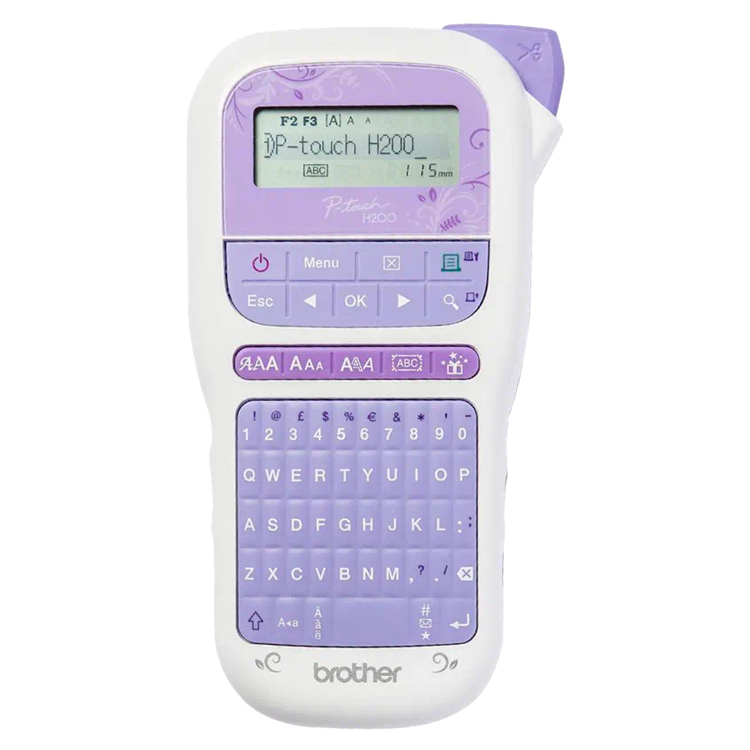 Brother PT-H200 Etiquetadora B/N, Transferencia Térmica, Rollo 12mm, Cortador 1