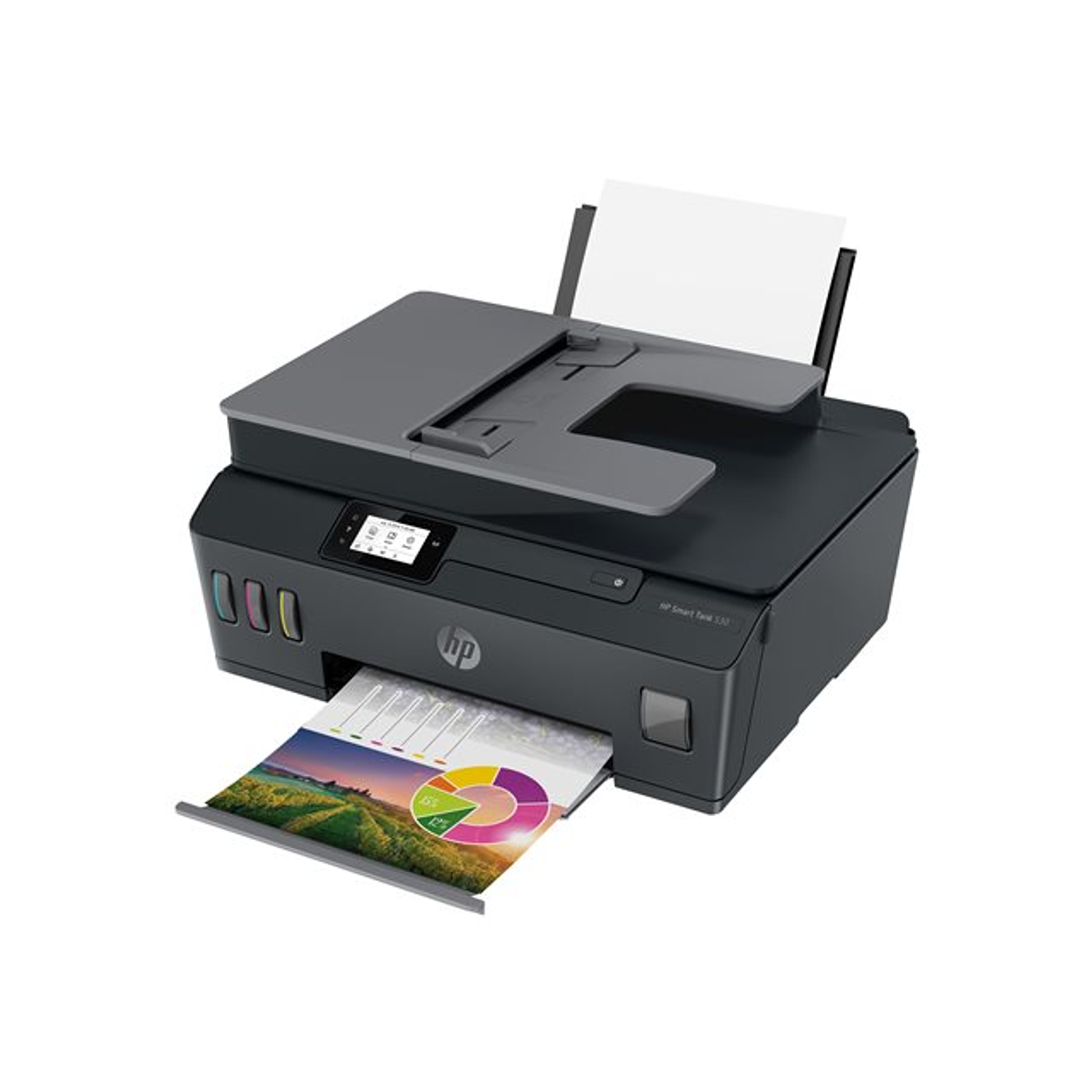 HP Smart Tank 530 Impresora Multifuncional Tinta Color Wireless, 22 ppm/negro, 16 ppm/color, Wifi 2