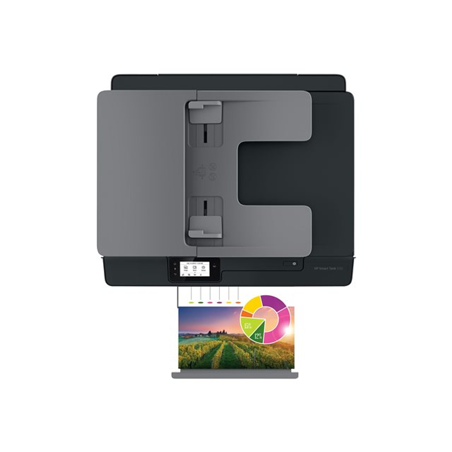 HP Smart Tank 530 Impresora Multifuncional Tinta Color Wireless, 22 ppm/negro, 16 ppm/color, Wifi 5