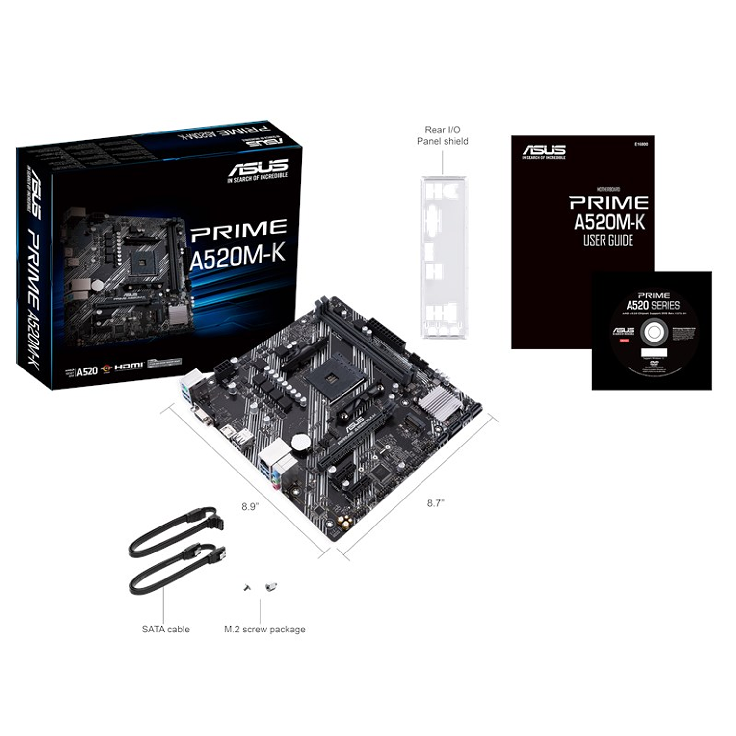 Kit AMD Ryzen 3 5300G + Placa Madre ASUS Prime A520M-K, 4 Núcleos 8 Hilos, Gráficos Integrados Radeon, DDR4, Socket AM4, M.2, HDMI, Micro ATX 6