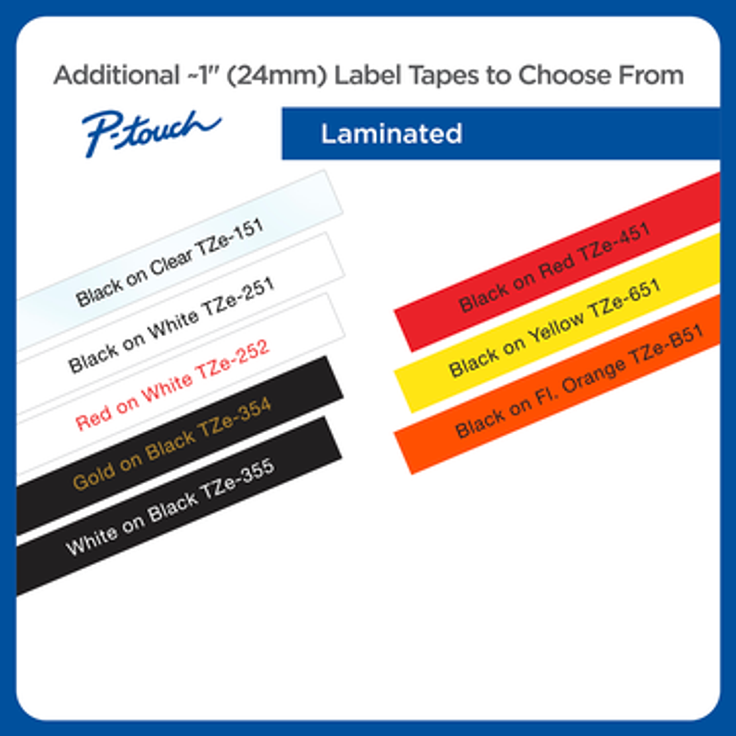 Brother TZE-S251 Cinta Laminada, Superadhesiva, Texto Negro sobre Fondo Blanco, 18 mm x 8 m 3