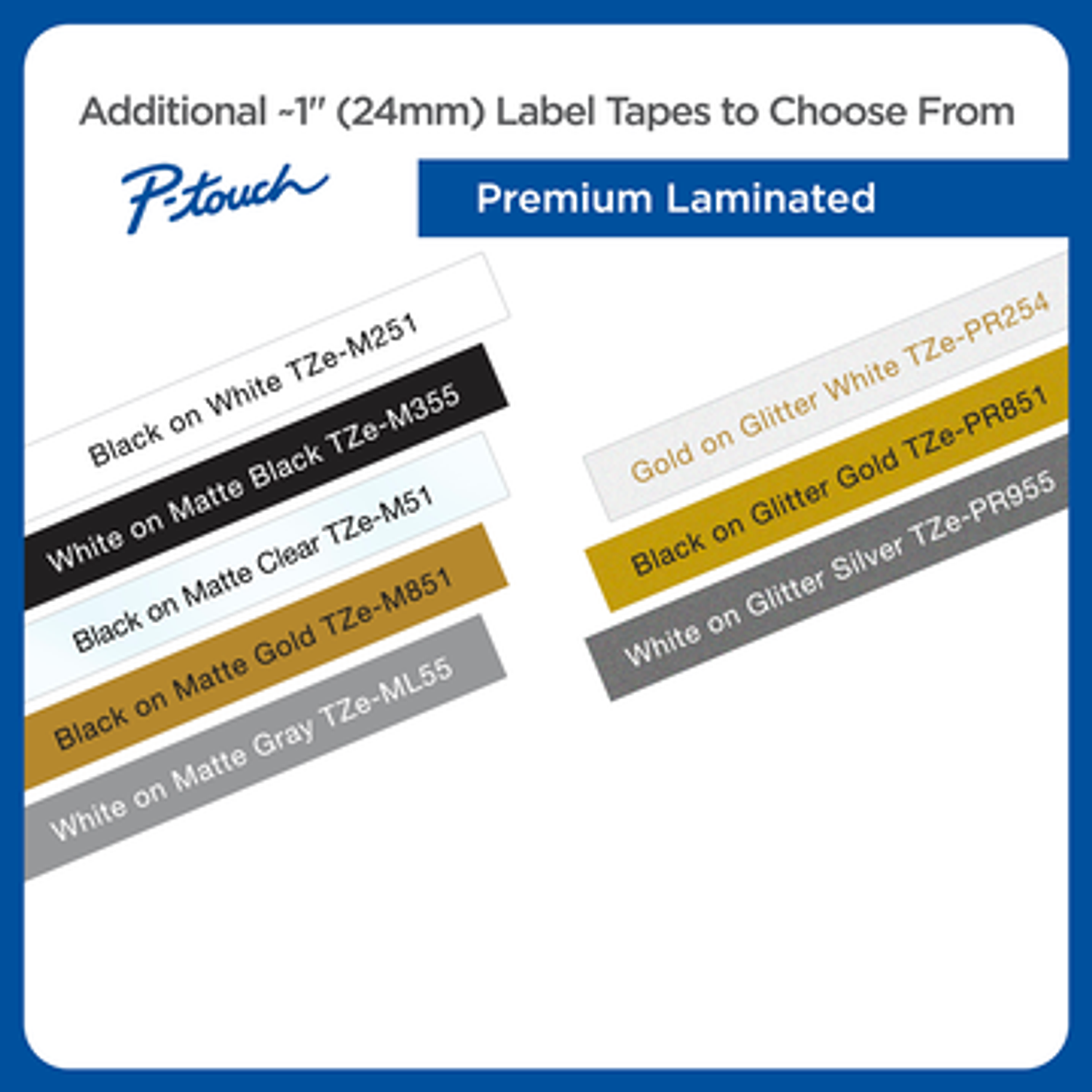 Brother TZE-S251 Cinta Laminada, Superadhesiva, Texto Negro sobre Fondo Blanco, 18 mm x 8 m 4