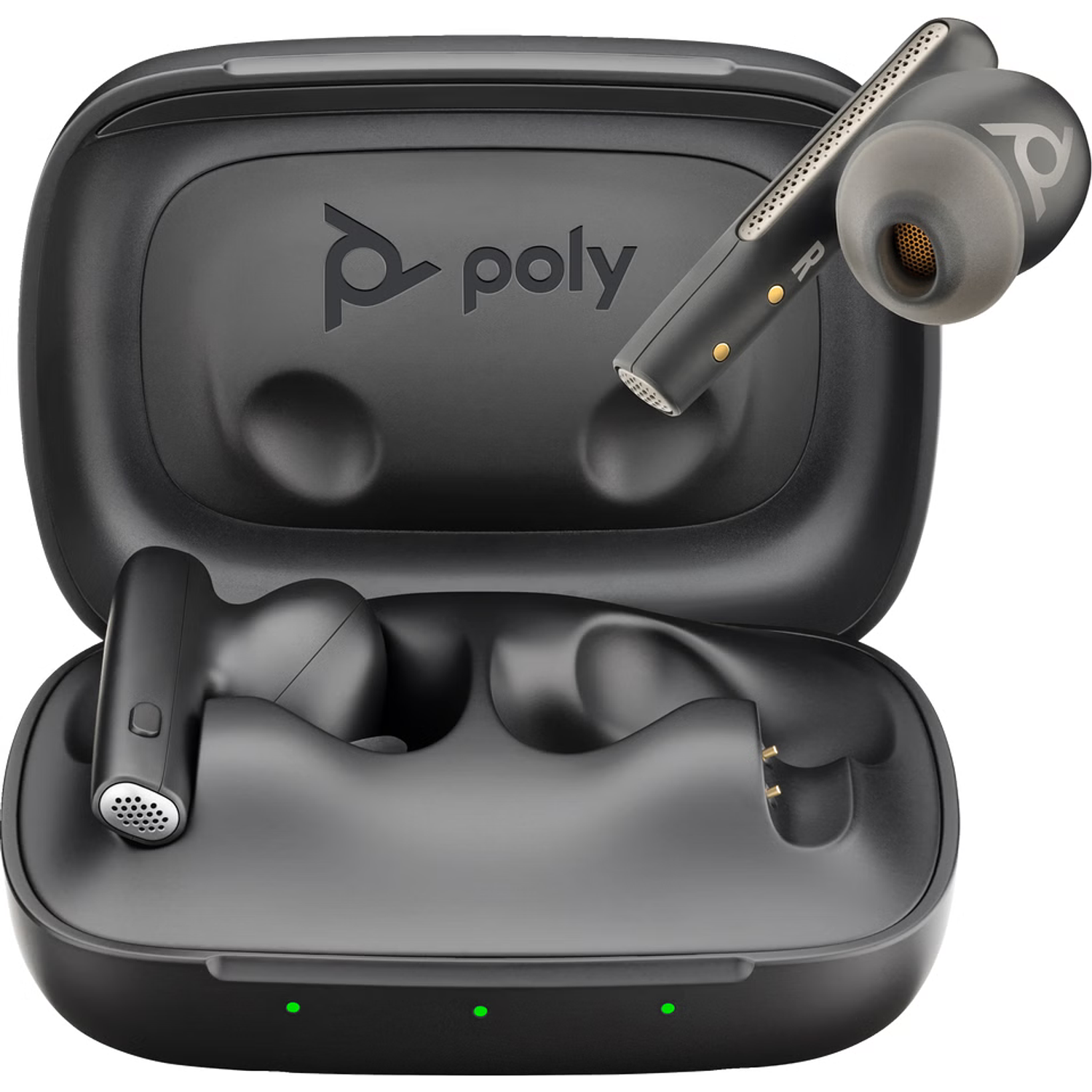  Poly Voyager Free 60 UC Audífonos Inalámbricos, Cancelación de Ruido, Bluetooth Multipunto, Estuche de Carga, Negro Carbón 1