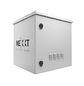 Nexxt Solutions NPC-O12U66P Gabinete Exterior Montaje en Poste, 12U, Acero SPCC, Gris, Incluye Barra de Tierra - Miniatura 1