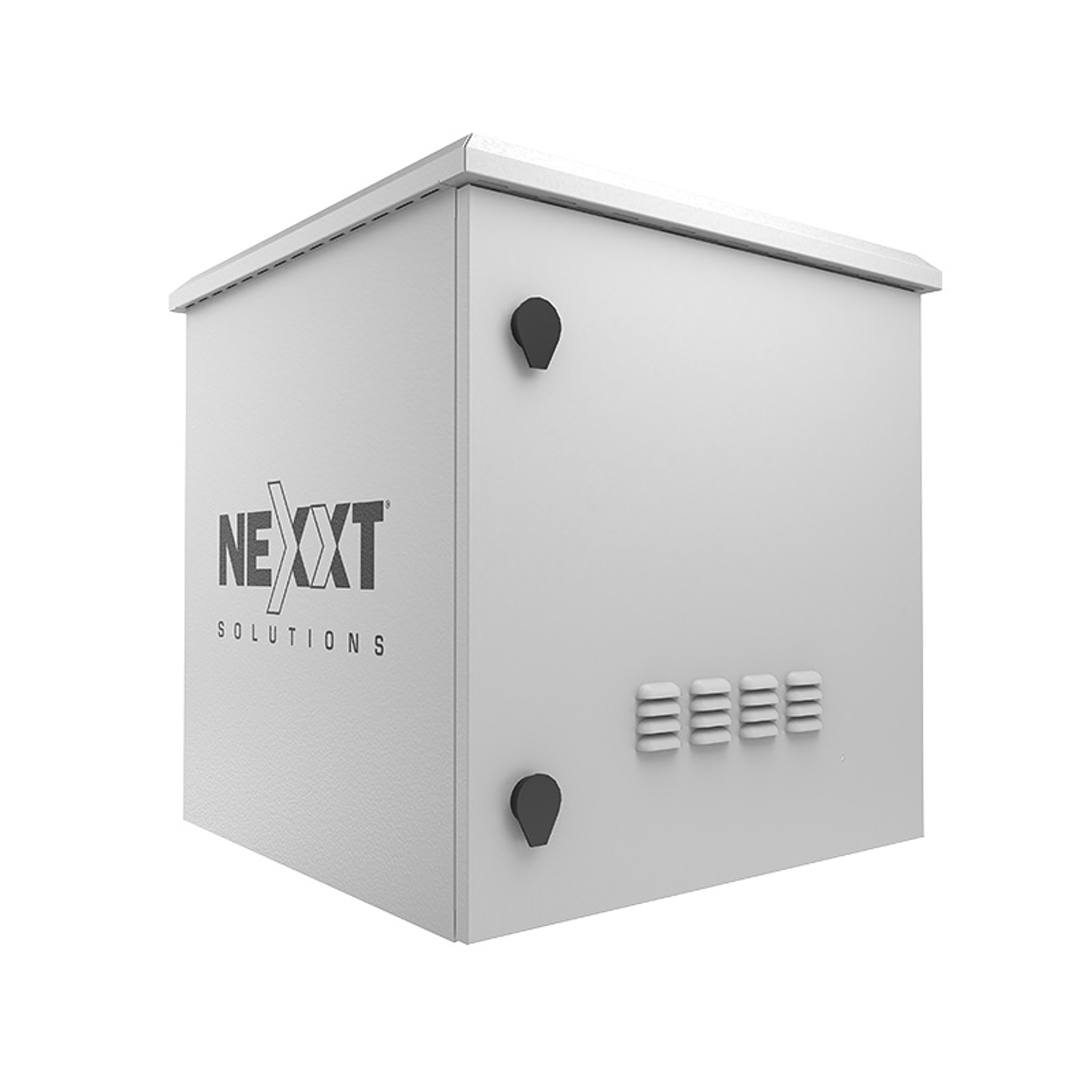 Nexxt Solutions NPC-O6U66P Gabinete Exterior Montaje en Poste, 6U, Acero SPCC, Gris, Incluye Barra de Tierra 1