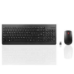 Lenovo 510 Combo Teclado y Mouse Inalámbrico 2.4 GHz, Español LATAM, Resistente a Salpicaduras, Mouse 1200 DPI, Compatible con Windows 7-11, Diseño Ergonómico y Duradero.
