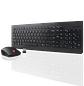 Lenovo 510 Combo Teclado y Mouse Inalámbrico 2.4 GHz, Español LATAM, Resistente a Salpicaduras, Mouse 1200 DPI, Compatible con Windows 7-11, Diseño Ergonómico y Duradero. - Miniatura 1