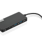 Lenovo USB-C 7-en-1 Hub de Viaje Gris Hierro, HDMI 4K, 3x USB-A, SD/TF, Carga USB-C, Plug & Play - Miniatura 3