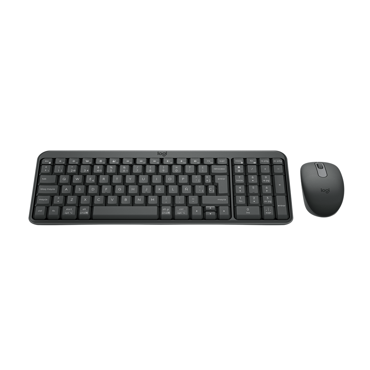 Logitech MK250 Combo Inalámbrico Compacto Teclado y Mouse Bluetooth, USB, Negro 1