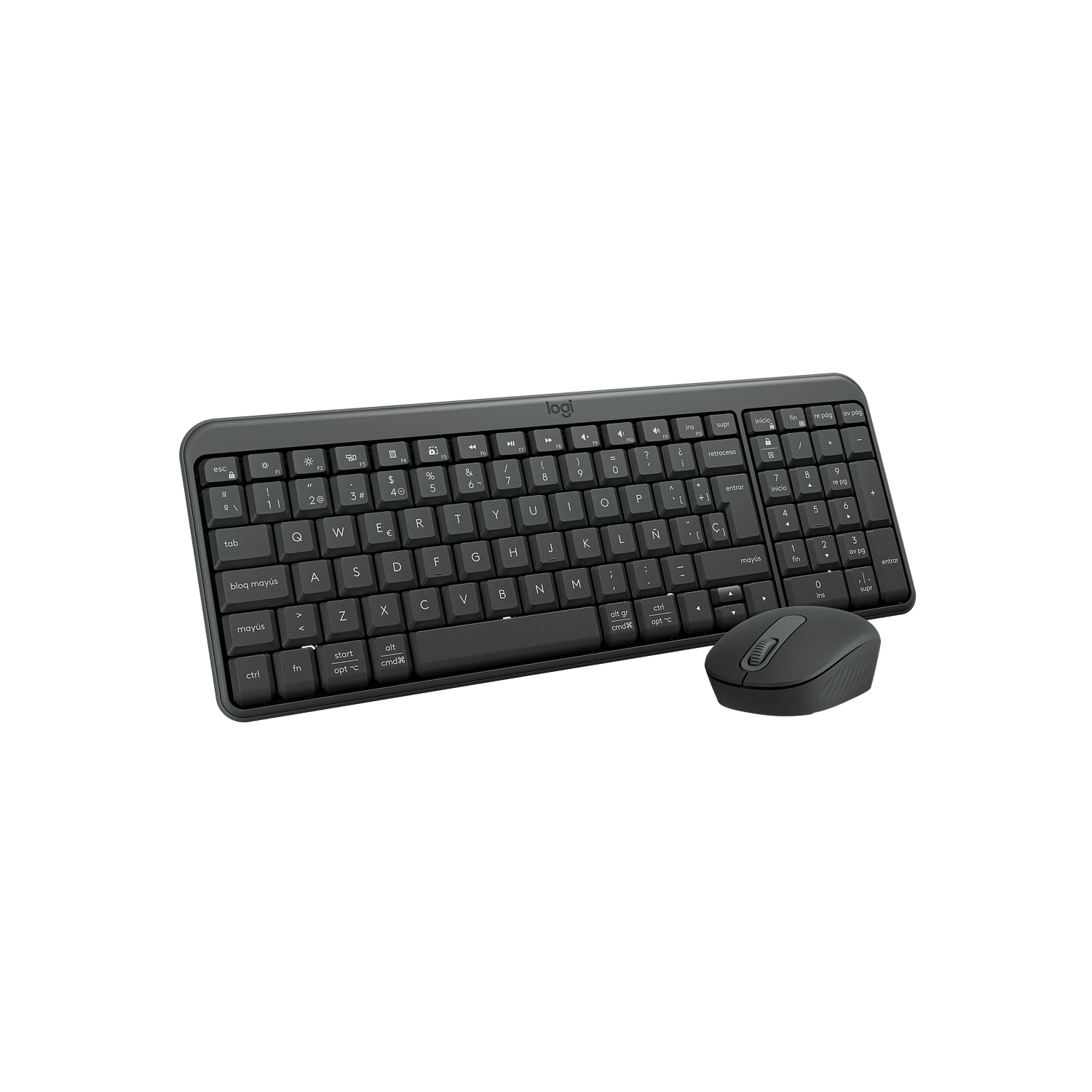 Logitech MK250 Combo Inalámbrico Compacto Teclado y Mouse Bluetooth, USB, Negro 3