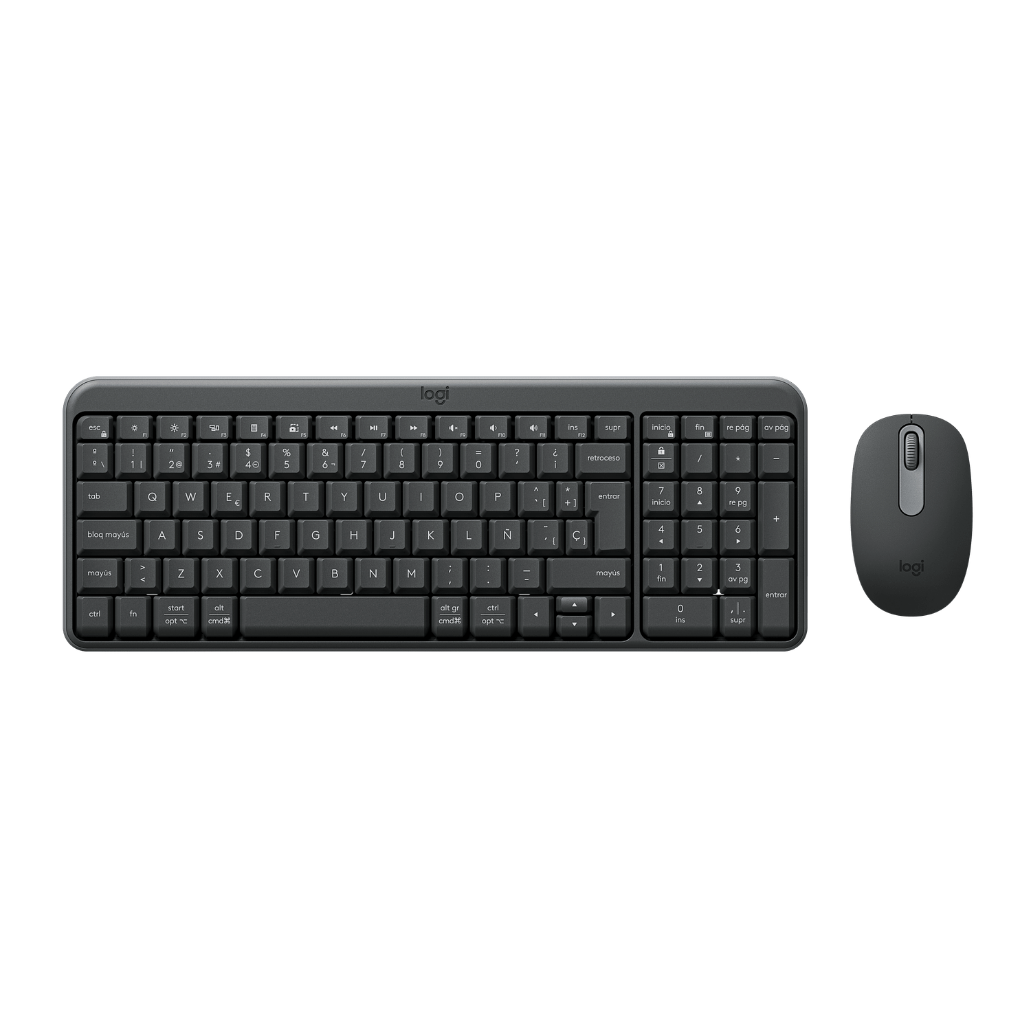 Logitech MK250 Combo Inalámbrico Compacto Teclado y Mouse Bluetooth, USB, Negro 4
