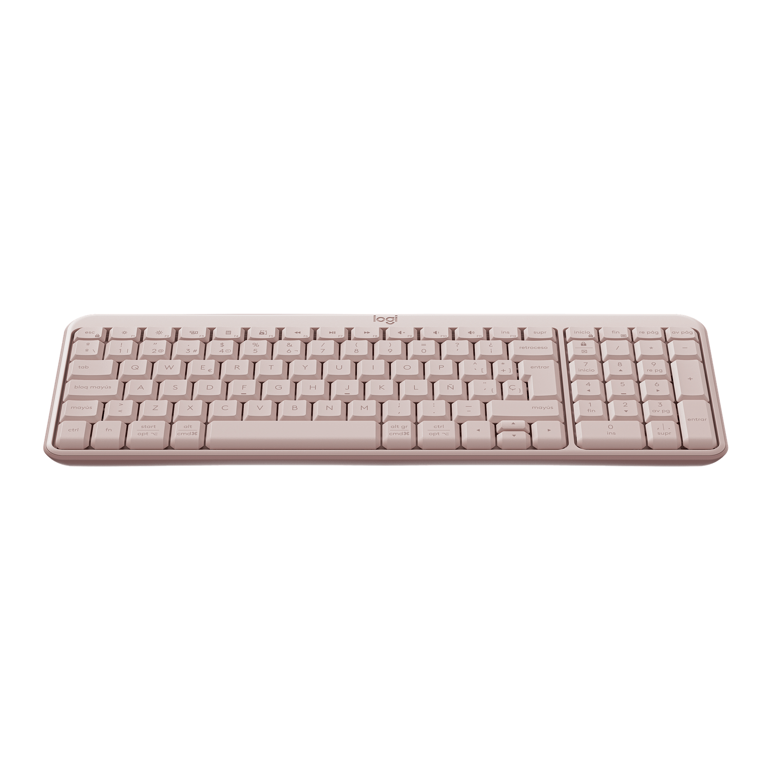 Logitech K250, Teclado Inalámbrico Compacto, Bluetooth, USB, Rosa 2