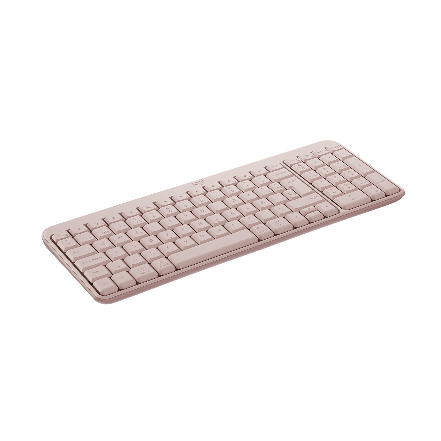 Logitech K250, Teclado Inalámbrico Compacto, Bluetooth, USB, Rosa 3