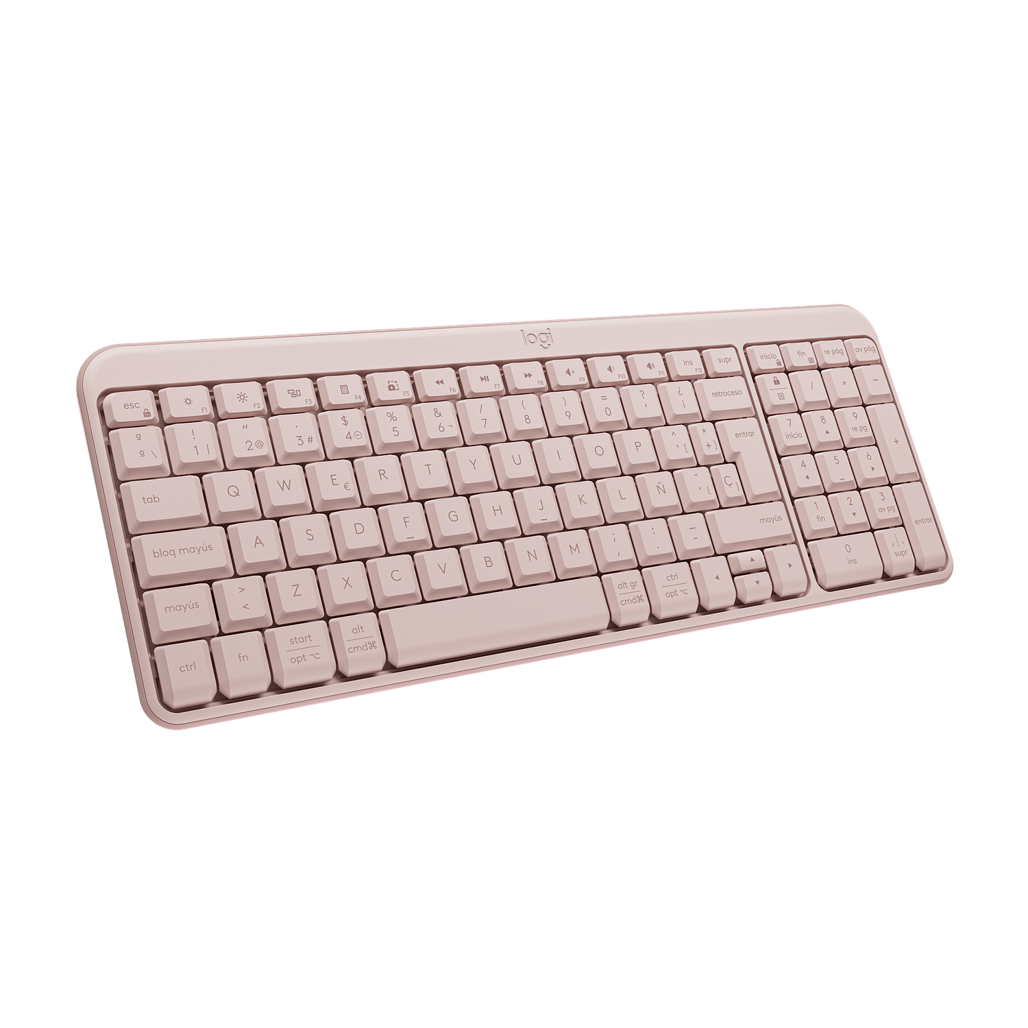 Logitech K250, Teclado Inalámbrico Compacto, Bluetooth, USB, Rosa 4