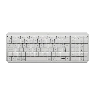 Logitech K250 Teclado Inalámbrico Compacto Bluetooth, USB, Blanco