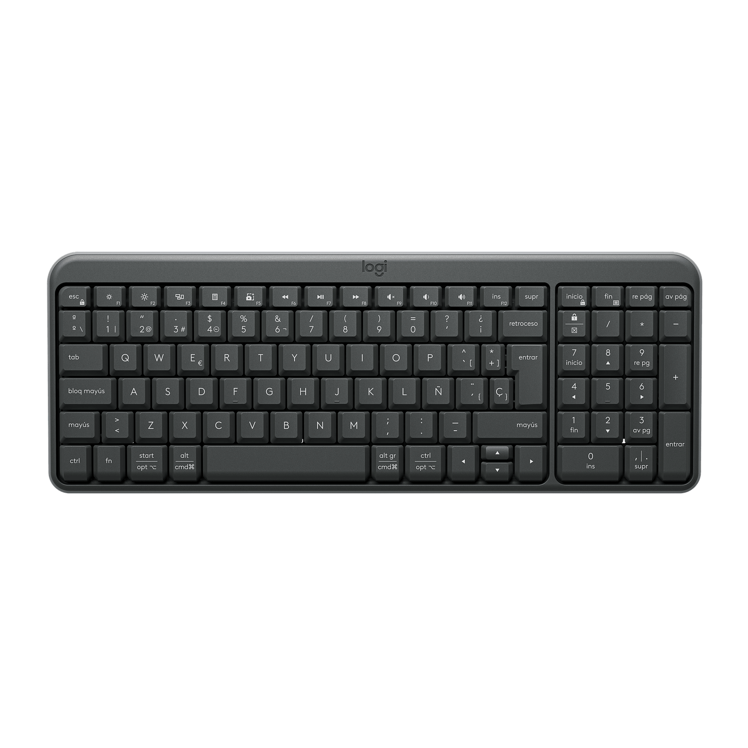 Logitech K250 Teclado Inalámbrico Compacto Bluetooth, USB, Negro 1