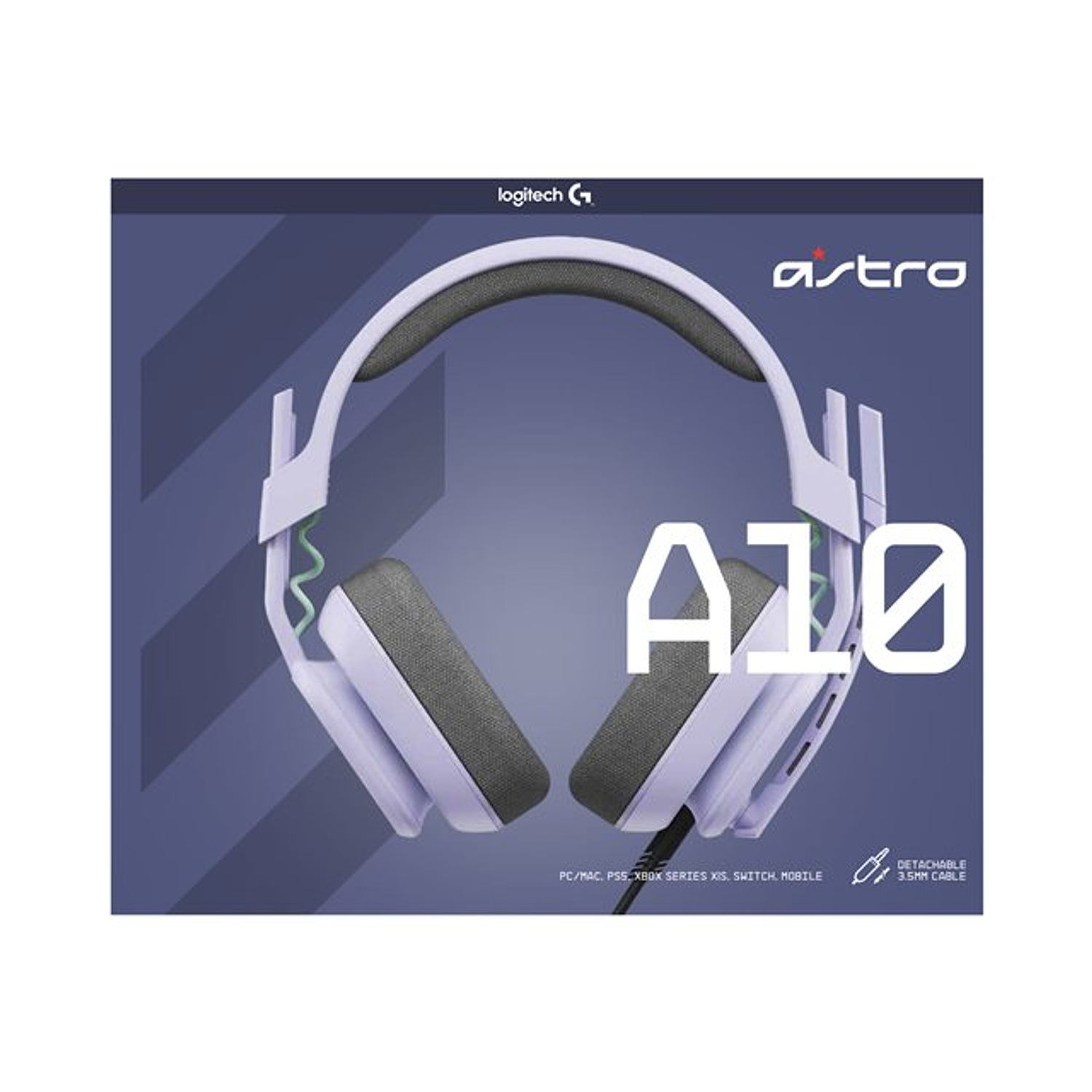 Logitech ASTRO Gamer A10 Gen 2, Audífonos con Cable y Micrófono, 3,5 mm, Lila 8