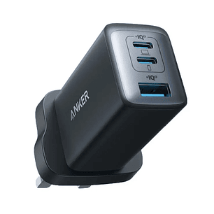 Anker 735 PowerPort III Cargador de 3 Puertos, 65W, Negro