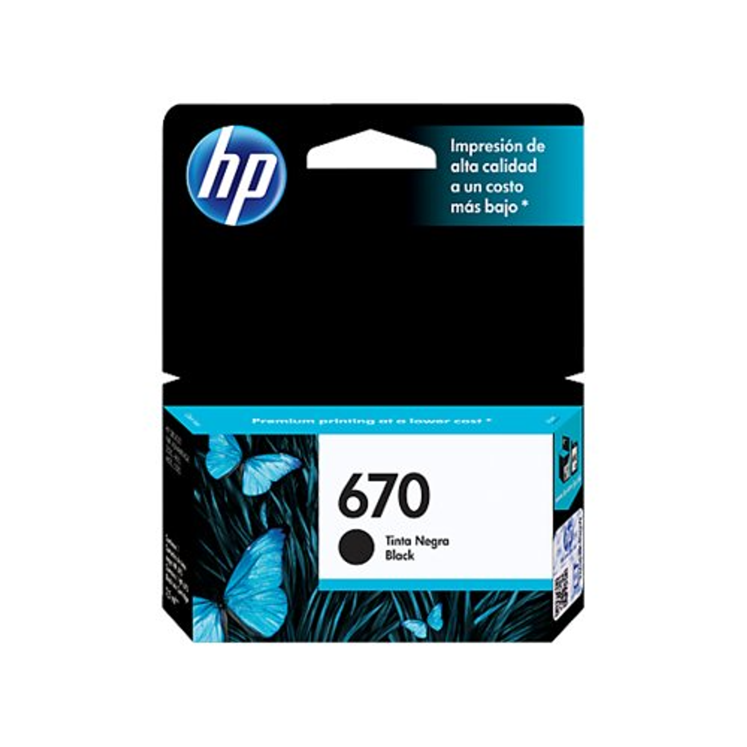 HP 670 Cartucho de Tinta Original Negro 