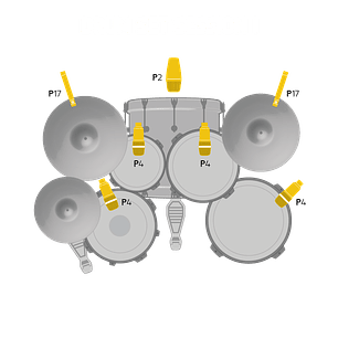 Drum Set Session I Kit de Micrófonos Batería 7 Piezas Estuche Aluminio