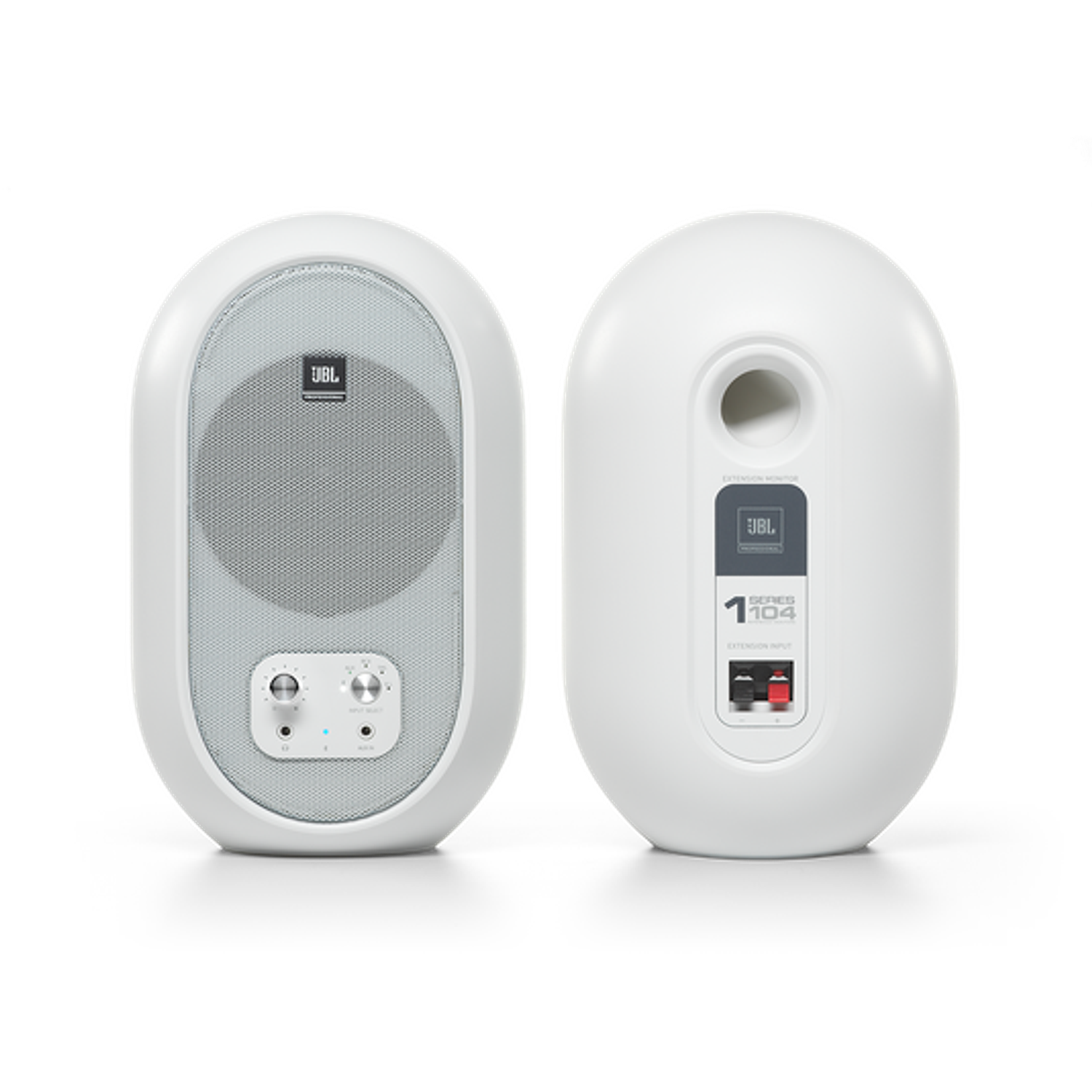 JBL 104-BT Parlantes de Estudio Compactos, 60W, Bluetooth, Blanco, Sonido Claro y Profesional 5