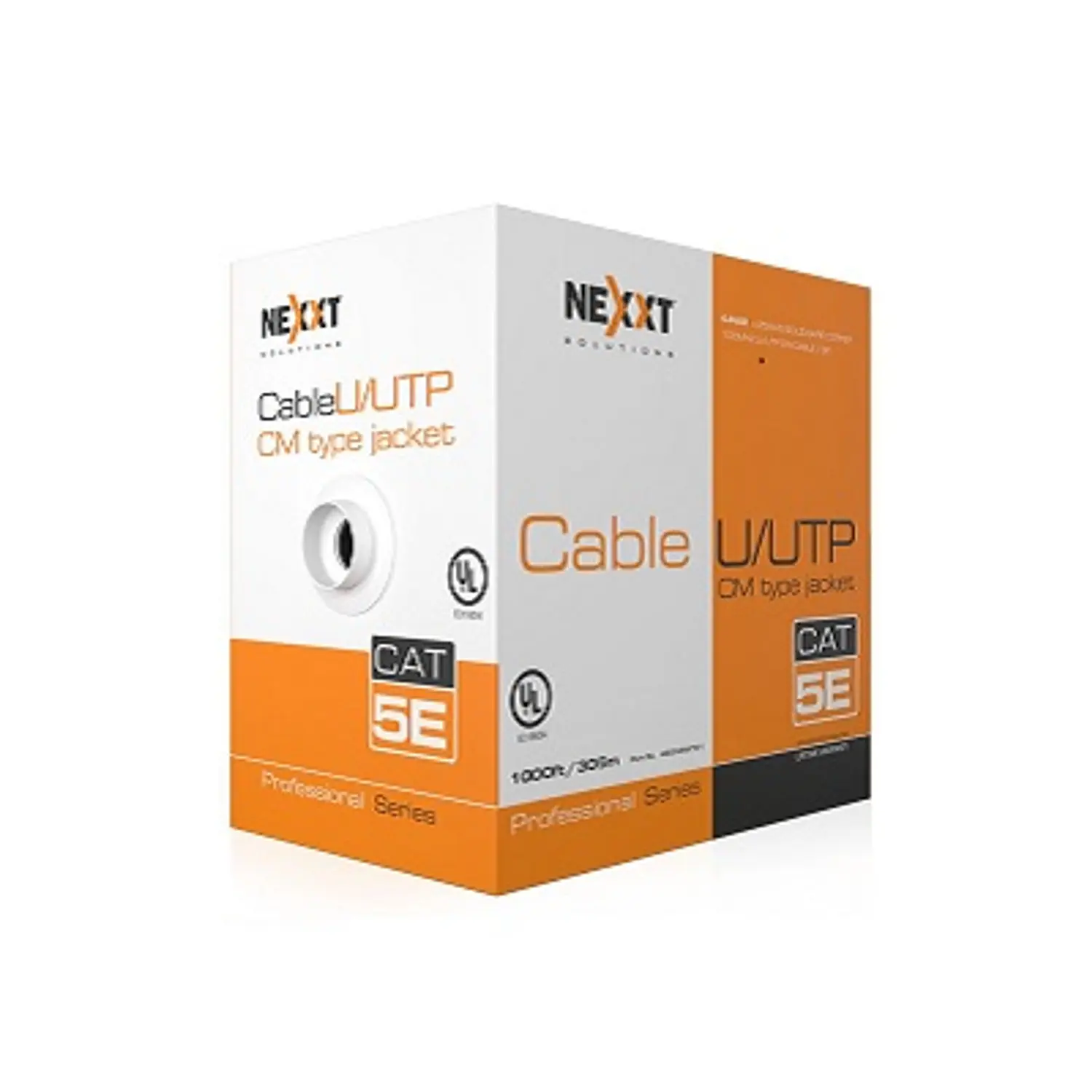 Nexxt Cable Cat5e 305m, UTP, 24AWG CM ,ANSI/TIA/EIA-568-C.2 and ISO/IEC 11801, Azul 1