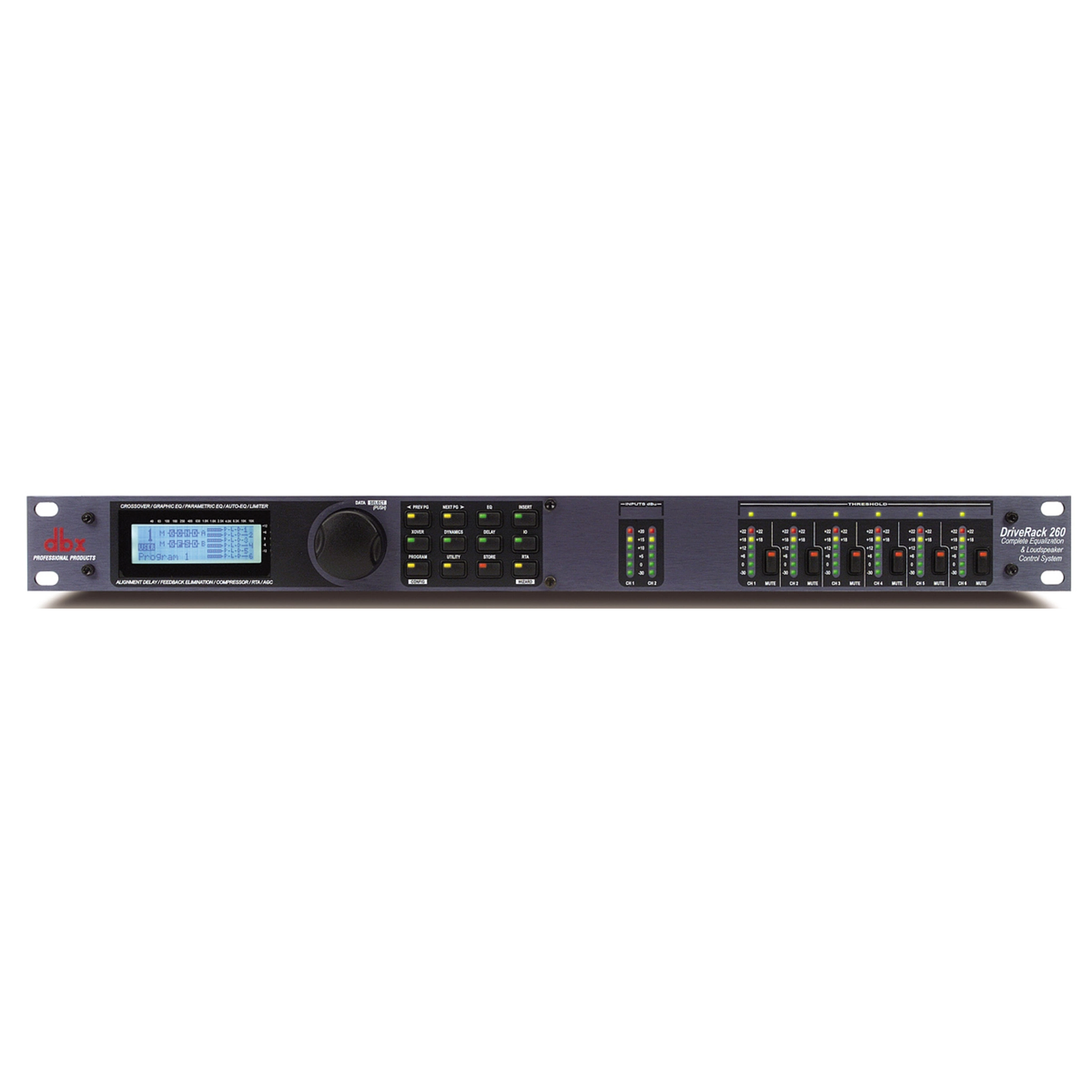 DBX260V DriveRack 260 Sistema de Gestión de Altavoces, Ecualización y Crossover Profesional 1