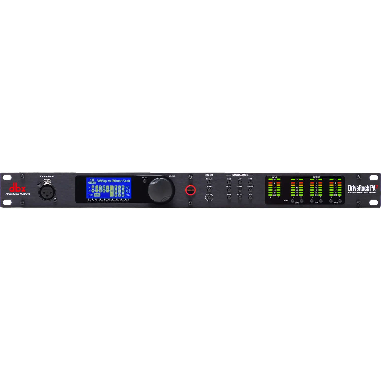 DBX DBXPA2-V-EU Rack de Accionamiento Sistema Completo de Gestión de Altavoces 1