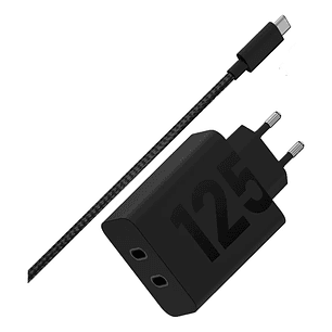 Motorola Cargador Doble Turbo Power, 125W, Carga Rápida y Eficiente